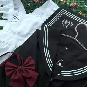 블랙 교복 코스프레 파티코스튬 세라복 여성 파티 외 유니폼 코스튬 긴팔 세트 의상 할로윈