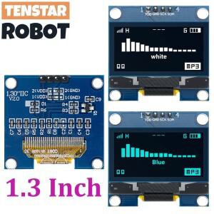 1.3 인치 OLED 디스플레이 모듈  화이트 블루 컬러 드라이브 칩  SH1106  128x64  LCD IIC I2C 통신