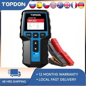 TOPDON-BT200 12V 자동차 배터리 측정기  디지털 차량 진단 테스터  크랭킹 충전 스캐너 도구