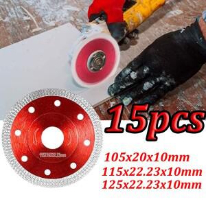 1-15피스 105/115/125mm 타일 다이아몬드 톱 블레이드 도마그네틱 커팅 디스크 초박형 화강암 대리석 습식