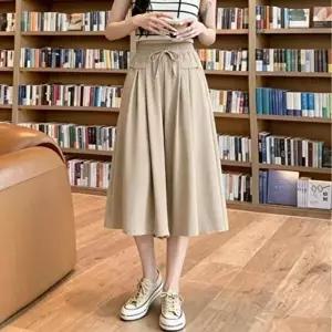 [셀러허브 패션][haZfRF_66]밴딩 치마바지 통바지 빅사이즈바지 7부 (50844165)