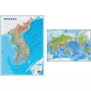 [텐바이텐]300 300조각 판퍼즐 - 대한민국지도와 세계지도 (2종)