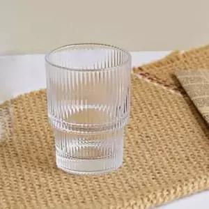 델리 유리컵 카페컵 물컵 글라스 유리잔 193ml 6P 스택 스택컵
