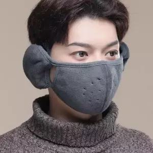 겨울 방한용 여성 히든 밴드 기모 귀마개 마스크