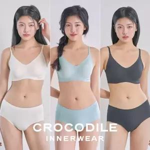 [NS홈쇼핑](eTV)[크로커다일] 소프트 쿨인견 쉘론 패드분리 후크형 브라+팬티 6종세트..[36032784]