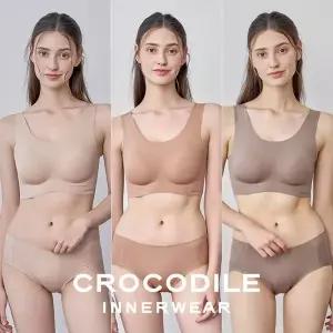 [NS홈쇼핑][크로커다일] 소프트 나일론모달 패드일체형 U넥 브라+팬티 6종세트..[36032785]