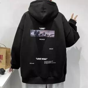 후드티 남성 루즈핏 기모 백프린팅 후디