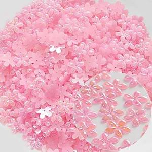 [골드스마일]비즈부자재 단면비즈 파스텔방울꽃 분홍 도루코
