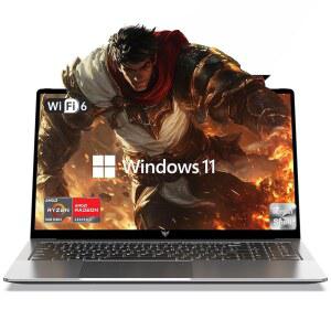 KAIGERR 게이밍 노트북 16인치 노트북 컴퓨터 MD Ryzen 5825U 8C 16T 최대 5GHz 16GB RAM 512GB NVMe SSD 윈도우 11 라데온 RX Vega 그래픽 Wi Fi 백라이트 KB
