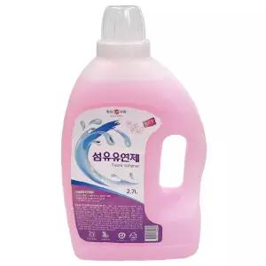 대용량 섬유유연제 2.7L 장미향 세탁 부드러움 정전기방지 은은한향 의류관리