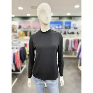 한정수량 [크로커다일레이디] 에어로쿨 반넥 티셔츠 블랙 CLEM-TS205