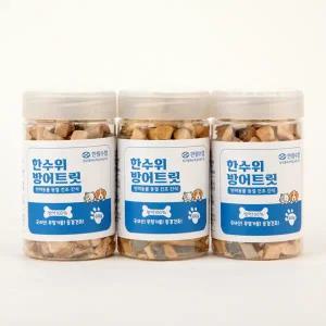 [롯데백화점]한림수협 [제주 한림수협] 반려동물 간식 제주 방어트릿 3통(50g*3통) / 동결건조 간식