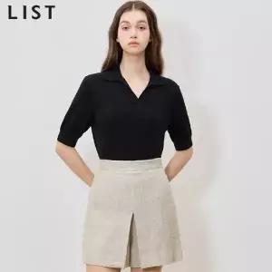 [리스트(LIST)] 고품격 린넨 글렌 숏 퀼로트 팬츠 (택가격: 168000원)