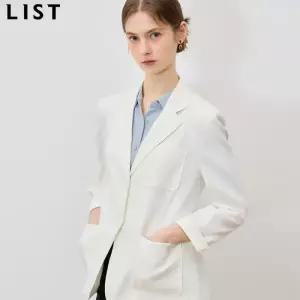 [리스트(LIST)] 프리미엄 소재 린넨 패치포켓 재킷 (택가격: 338000원)