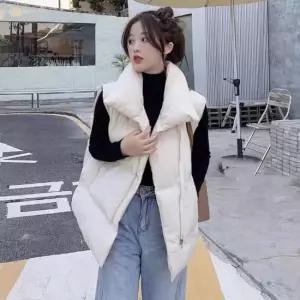 셀럽하우스 경량조끼 보온패딩 오버핏 조끼 따뜻한 경량패딩