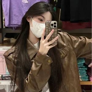 셀럽하우스 여성 아우터 이지캐주얼 스웨이드 자켓점퍼