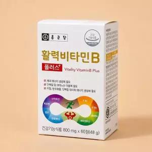 [셀러허브]종근당건강 활력 비타민B 플러스 60정 (S50843386)