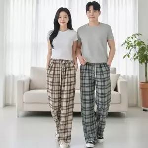 [하프클럽/]남녀공용 절개 여성청바지 와이드 오피스룩 9부바지