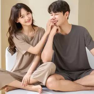 [로즈엘리]여름 잠옷세트 5종 부들부들 심리스 아이스실크 커플 홈웨어 잠옷세트