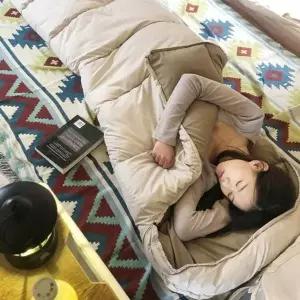 [하프클럽/]컴팩트 코튼 후드 침낭 겨울 동계 따뜻한 해외
