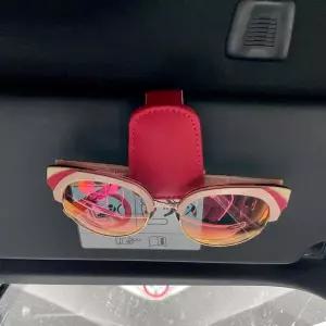 차량용 L2Q2X3R1 선글라스 클립 거치대 레드