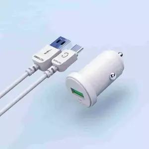 2.4A L6B2U5O3 USB1구 C핀케이블 차량핸드폰충전기 자동차용충전기 차량용시거잭충전기