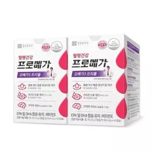 [셀러허브][코스트코] 코스트코 종근당 프로메가 오메가3 트리플 654mg x 60캡슐x 2개 (S15235972)