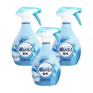 [셀러허브][페브리즈] 페브리즈 섬유탈취제 상쾌한 향 370ml x 3개 (S15236559)