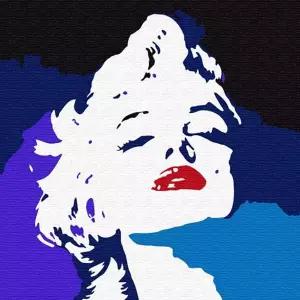 마를린 몬로 (캔버스) (그리기) 20x20