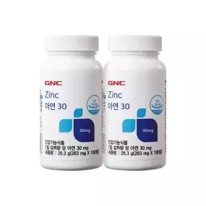 [셀러허브][코스트코] 코스트코 GNC 아연30 263mg 100정 x 2병 (S30099453)
