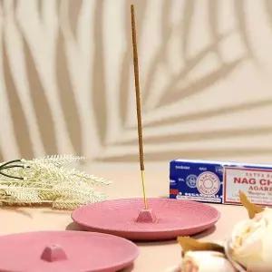 향꽂이 향받침대 거치대 인센스받침 트레이 홀더 핑크