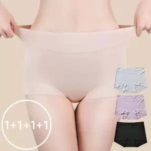 [로즈엘리][4종] 하이웨스트 심리스 사각 소프트 모달팬티 4장세트