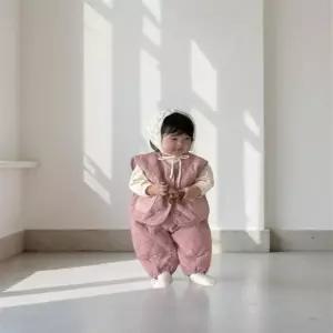 아기 촌캉스룩 김장룩 상하세트복 복고데이 남대문 아동복 유아조끼