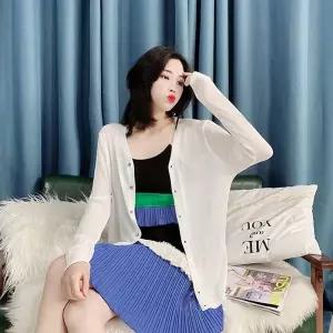가디건 여성 봄 가을 데일리 캐주얼 긴팔 니트