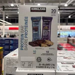 코스트코 커클랜드 시그니춰 프로틴 바 1.2kg(60g x 20개입) 에너지바 헬스 간식 단백질보충