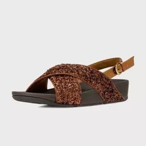 fitflop 루루 쉬머포일 샌들 Bronze