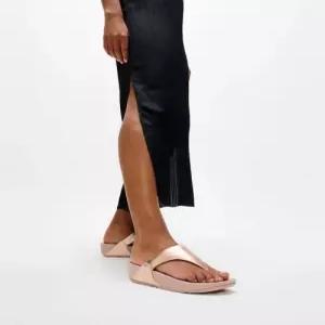 fitflop 여성 루루 레더 토 포스트 샌들 - 로즈 골드 FT64K2T107