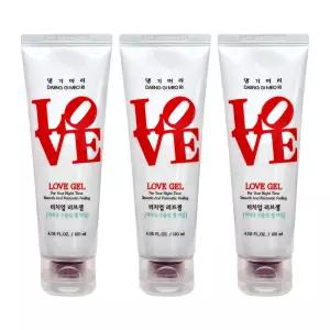 댕기머리 터치업 러브젤 120mlx3개 저자극 수용성 젤타입 마사지젤 석류 아사이베리성분