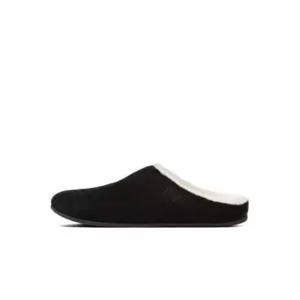 fitflop 여성 시어링 레더 슬리퍼 뮬 - 블랙 FT59K2P035