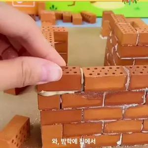 미니어처 건축물 만들기 키트 DIY 조립 퍼즐 소형 빌라
