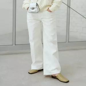 드로우핏 우먼 내추럴 화이트 와이드 진 WHITE