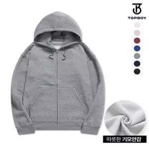 [탑보이][탑보이] 남녀공용 도톰 기모 후드집업 (TS034)