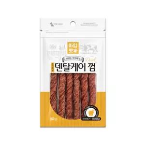 오리고기 덴탈 껌 80g 강아지 간식 4개 구강껌 식감