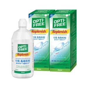옵티프리 렌즈세척액 리플레니시 420ml 2개