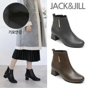 [잭앤질]잭앤질 투톤 기모 앵클부츠(JD9905)