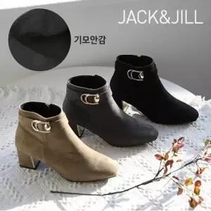 [잭앤질]잭앤질 더블버클 기모 앵클부츠(JD9903)