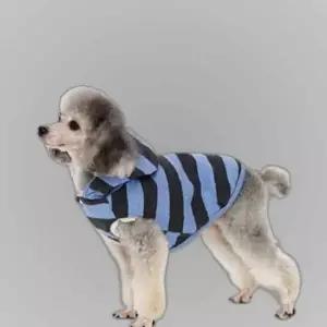 (도그포즈) 강아지 고양이 리핑퍼피 후드 점퍼 블루