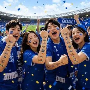 (싸더라) 월드컵 응원 타투 스티커 대한민국 페이스 바디 응원스티커-WFOPLDX