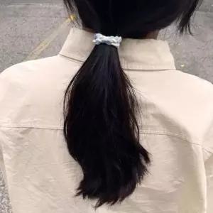 머리고무줄 헤어 위아 뒷머리 머리끈 묶기 올림줄