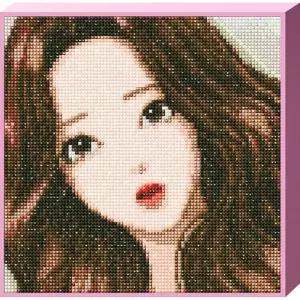 여신강림 주경 (캔버스) 보석십자수 25x25 비즈 큐빅